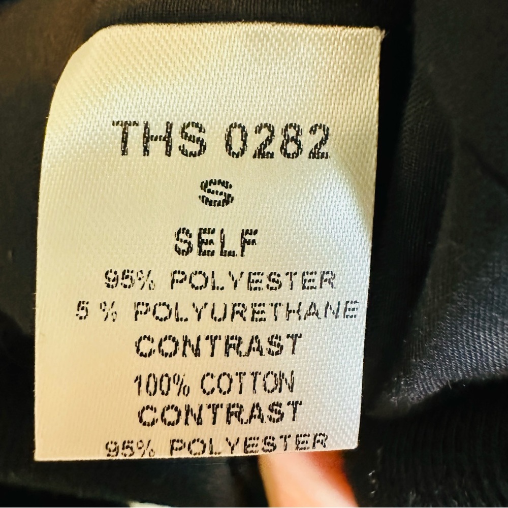 THML Women's Jacket Quilted Floral Embroidered Velvet Black Full Zip Size Small - Picture 6 of 6